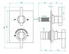 Thermostatic mixer THG Bathroom A61.5500B Marina métal Contemporary / Modern