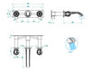 Wash basin mixer THG Bathroom U5A.40G Flore Contemporary / Modern