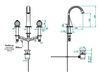 Wash basin mixer THG Bathroom U1D.151M Mandarine clear crystal Contemporary / Modern