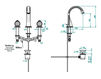Wash basin mixer THG Bathroom U1F.151M Mandarine cristal rosalin Contemporary / Modern