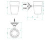 Glass holder THG Bathroom U1F.536 Mandarine cristal rosalin Contemporary / Modern