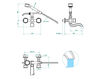 Bath mixer THG Bathroom A18.13B Médicis métal Contemporary / Modern