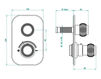 Thermostatic mixer THG Bathroom U4D.5300B Diplomate Royale Contemporary / Modern