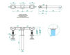 Wall mixer THG Bathroom A6A.20SG Profil métal Contemporary / Modern