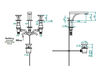 Wash basin mixer THG Bathroom A6A.151 Profil métal Contemporary / Modern
