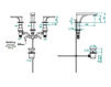 Wash basin mixer THG Bathroom A6P.151 Profil black Onyx with lever Contemporary / Modern