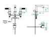 Wash basin mixer THG Bathroom A33.151 Bambou black crystal Contemporary / Modern