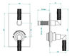 Thermostatic mixer THG Bathroom A33.5300B Bambou black crystal Contemporary / Modern