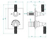 Thermostatic mixer THG Bathroom A33.5500B Bambou black crystal Contemporary / Modern