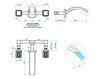 Wash basin mixer THG Bathroom A2L.20GA Métropolis black crystal Contemporary / Modern