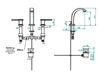 Wash basin mixer THG Bathroom A2M.151M Metropolis black crystal with lever Contemporary / Modern