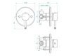 Built-in mixer THG Bathroom A2N.6540 Mossi clear crystal Contemporary / Modern
