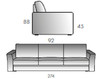 Sofa Rigosalotti SRL Divi TG671 Contemporary / Modern