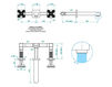 Wash basin mixer THG Bathroom A6G.20GA Profil Lalique clear crystal Contemporary / Modern