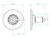 Thermostatic mixer THG Bathroom G2U.15EN16EM Faubourg metal with lever  Contemporary / Modern