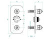 Thermostatic mixer THG Bathroom A1J.5400B Amboise Malachite Contemporary / Modern
