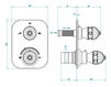 Thermostatic mixer THG Bathroom A1J.5500B Amboise Malachite Contemporary / Modern