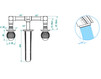 Wash basin mixer THG Bathroom A8S.20GA Vogue Lapis Lazuli Contemporary / Modern