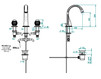 Wash basin mixer THG Bathroom A8M.151 Vogue Malachite Contemporary / Modern