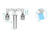 Wash basin mixer THG Bathroom U7D.20GA Trocadéro black Onyx Contemporary / Modern