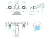 Wash basin mixer THG Bathroom A3F.20G Medicis Malachite Contemporary / Modern