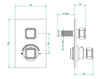 Thermostatic mixer THG Bathroom A3F.5300B Medicis Malachite Contemporary / Modern