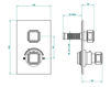 Thermostatic mixer THG Bathroom A3C.5300B Medicis black Onyx Contemporary / Modern