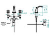 Wash basin mixer THG Bathroom A3N.151 Venezia Malachite Contemporary / Modern