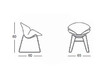 Armchair Giovannetti  One Seat DAISY 3 Contemporary / Modern