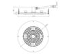 Ceiling mounted shower head Bossini Docce H37452 Contemporary / Modern
