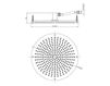 Ceiling mounted shower head Bossini Docce H38360 Contemporary / Modern