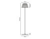 Floor lamp Flow D87 C01 01 Silver Floor lamp Flow Fabbian Catalogo Generale D87 C01 01 Contemporary / Modern