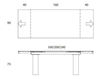 Dining table Light 160 390+059+050 1 Glass / Acrylic Dining table Light 160 COM.P.AR Extensible Tables 390+059+050 1 Contemporary / Modern