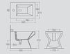 Floor mounted toilet Vitruvit Collection/ever EVEVAP Contemporary / Modern