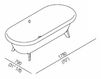 Bath tub Agape Ottocento AVAS0969ZZS Contemporary / Modern