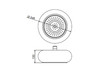 Ceiling mounted shower head Bongio 2012 60960 Contemporary / Modern