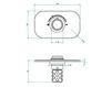 Thermostatic mixer THG Bathroom A2P.5100B Mossi Sun crystal Contemporary / Modern