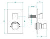 Thermostatic mixer THG Bathroom G79.5300B Cubica Contemporary / Modern