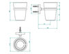 Glass holder THG Bathroom G04.536 Pure Contemporary / Modern
