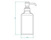 Soap dispenser THG Bathroom A33.612 Bambou black crystal Contemporary / Modern