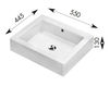 Wall mounted wash basin Olympia Ceramica Linea Lavabi 31.DU Contemporary / Modern
