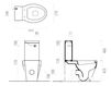 Floor mounted toilet GSI Ceramica Lavabi 751711 Contemporary / Modern