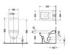 Floor mounted toilet Duravit Puravida 211909 00 00 Contemporary / Modern