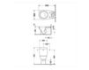 Floor mounted toilet Duravit Duraplus 024609   00 Contemporary / Modern
