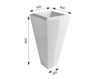 Floor mounted wash basin 31KR white Floor mounted wash basin Olympia Ceramica Crystal 31KR Contemporary / Modern