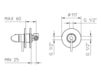 Thermostatic mixer Palazzani Capri 392010 Contemporary / Modern