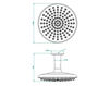 Ceiling mounted shower head THG Bathroom G1V.910PR Shao Contemporary / Modern