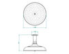 Ceiling mounted shower head THG Bathroom G24.280 Amour de Trianon Contemporary / Modern