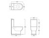 Floor mounted toilet Simas E-line EL 07 Contemporary / Modern