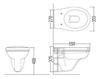 Wall mounted toilet Devon&Devon Rose Collection IBWCSRO Contemporary / Modern